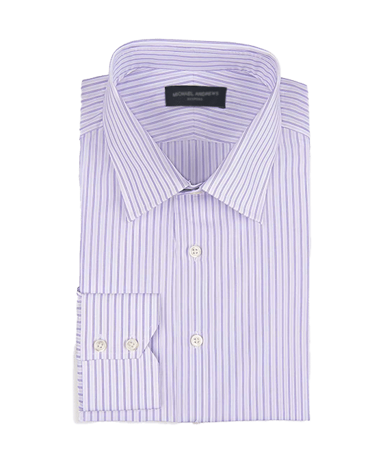 (product) Grey Textured Micro-Check, Spread-Collar Shirt - custom suits nyc bespoke tailor midtown, noho