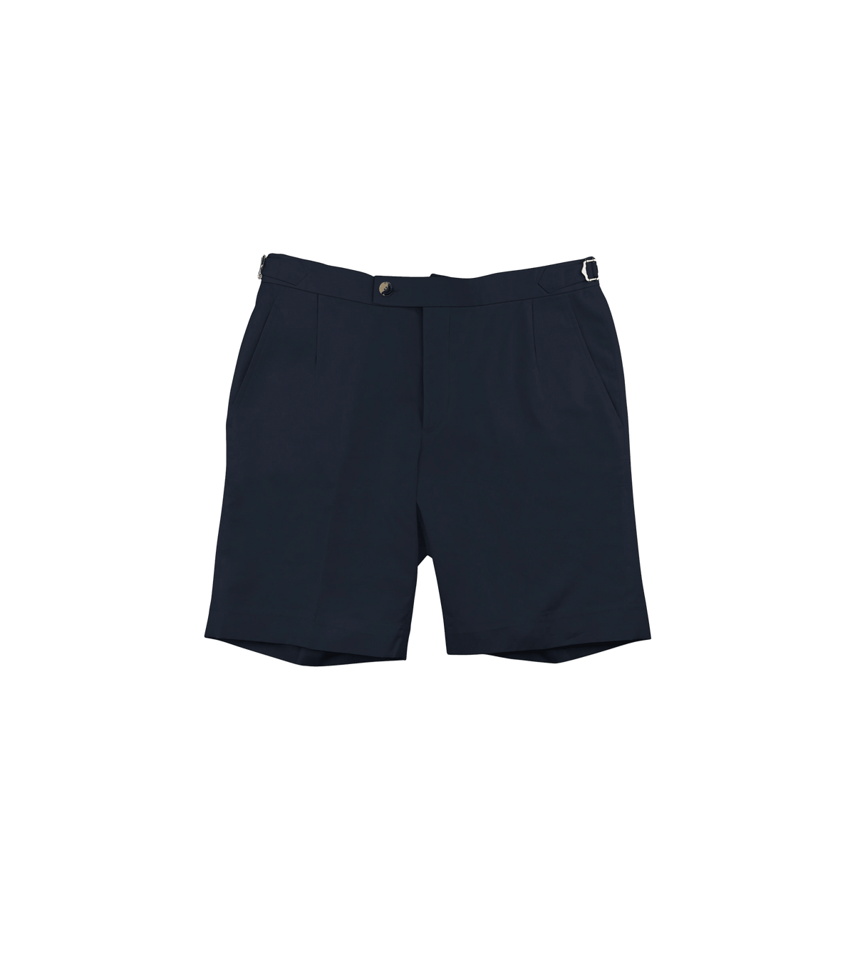 (product) Navy Cotton Shorts - custom suits nyc bespoke tailor midtown, noho