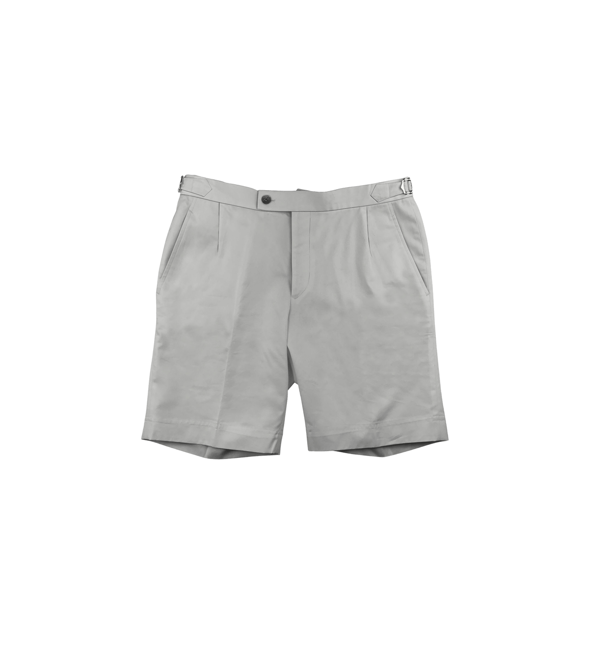 (product) Light Grey Cotton Shorts - custom suits nyc bespoke tailor midtown, noho