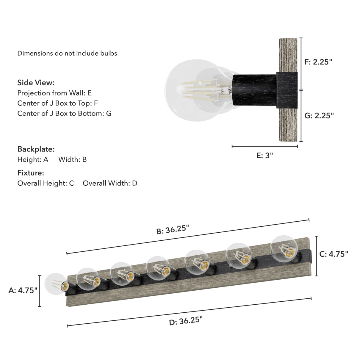 Donelson 7 Light Vanity