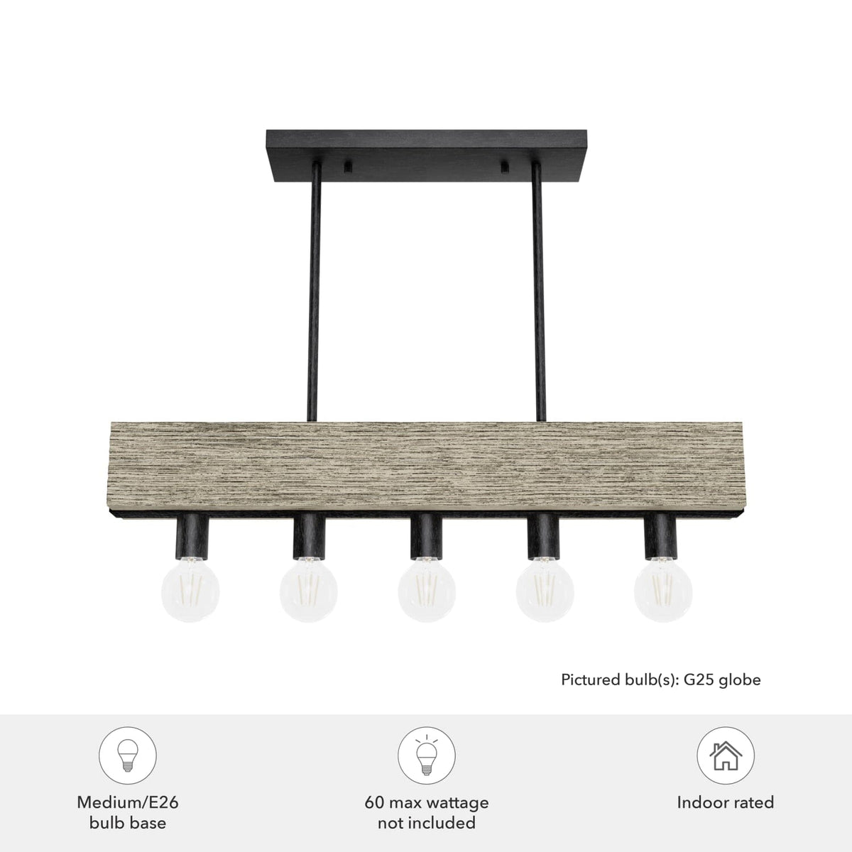 Donelson 5 Light Linear Chandelier