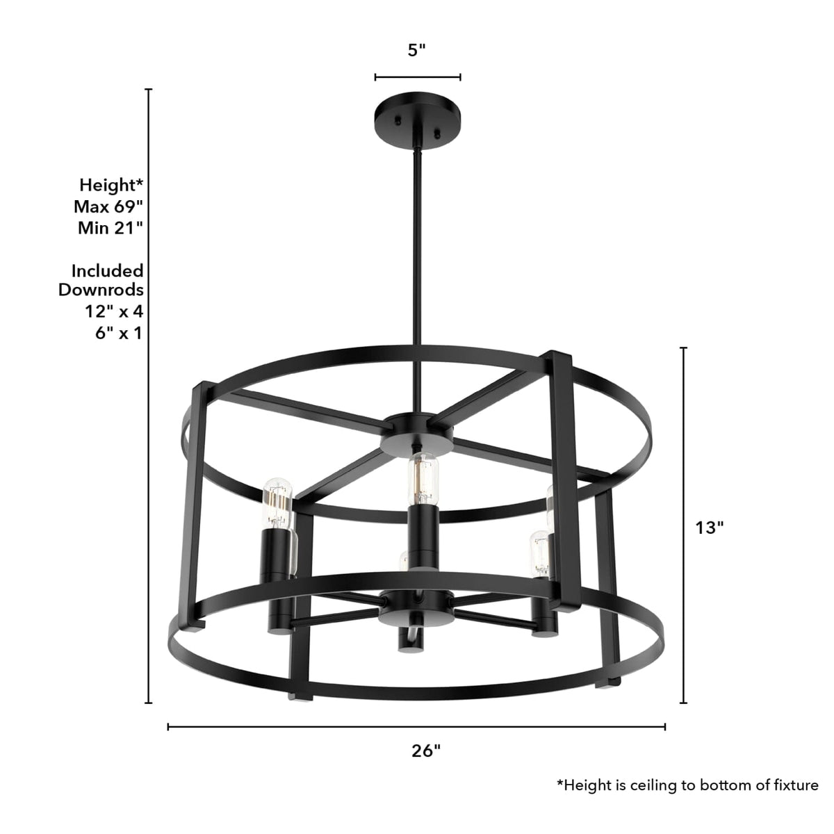 Astwood 6 Light Chandelier