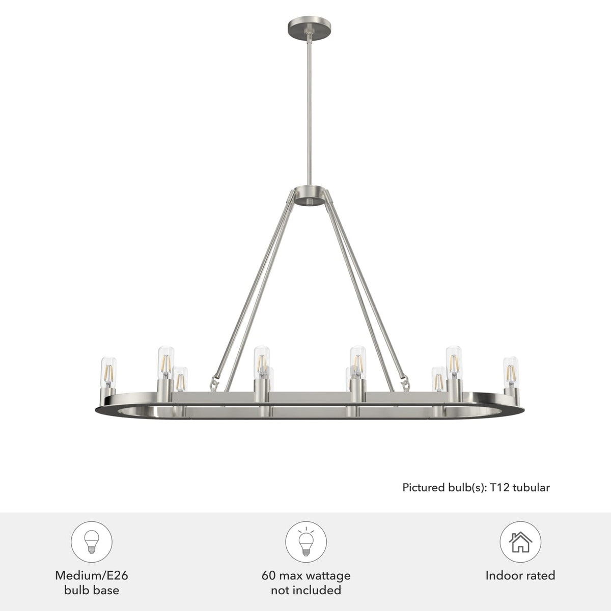 Saddlewood 10 Light Linear Chandelier