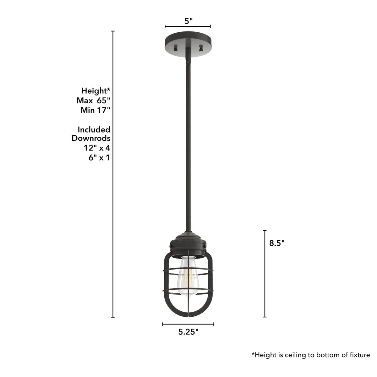 Starklake 1 Light Mini Pendant