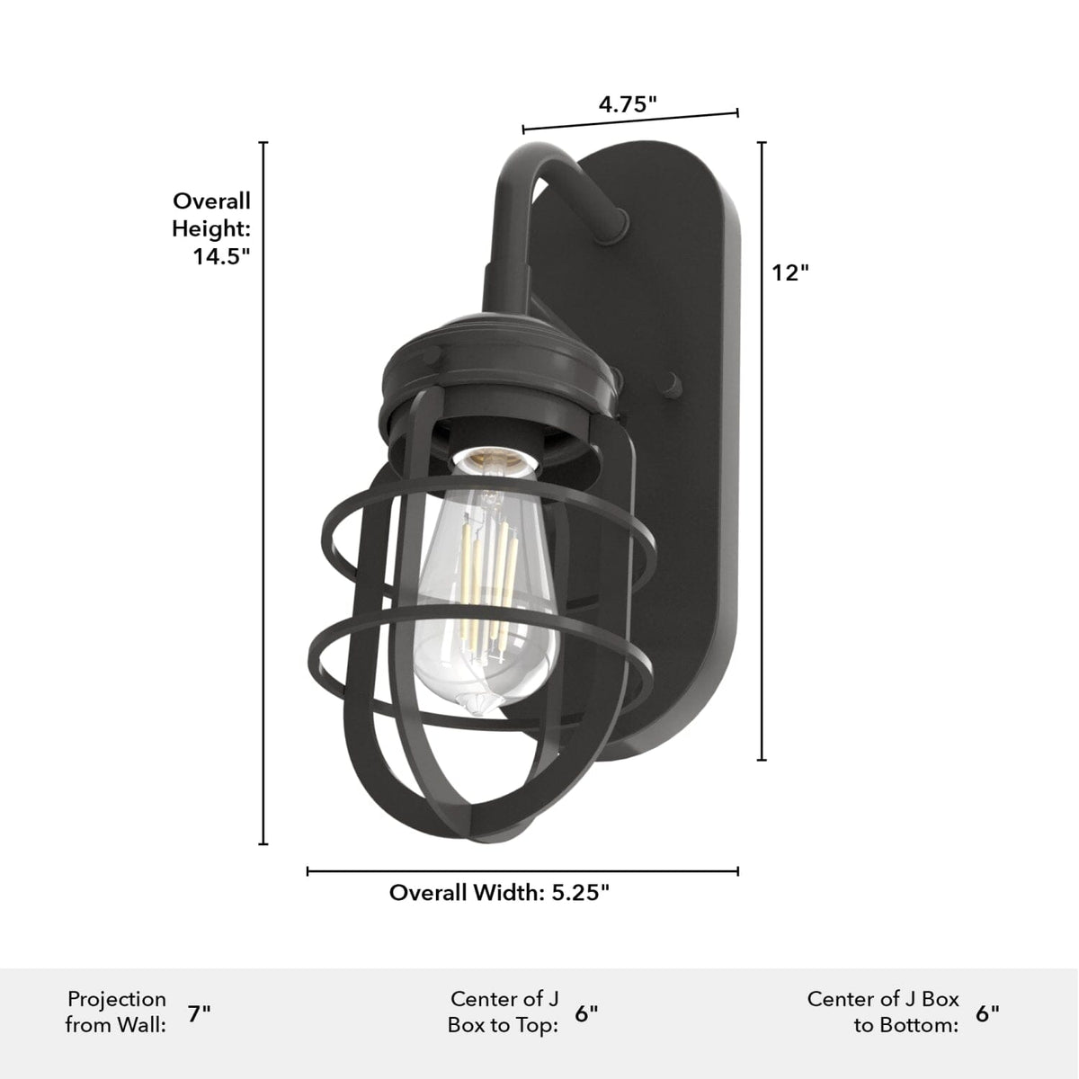 Starklake 1 Light Wall Sconce