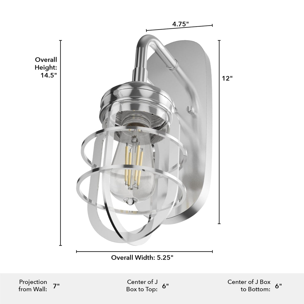 Starklake 1 Light Wall Sconce