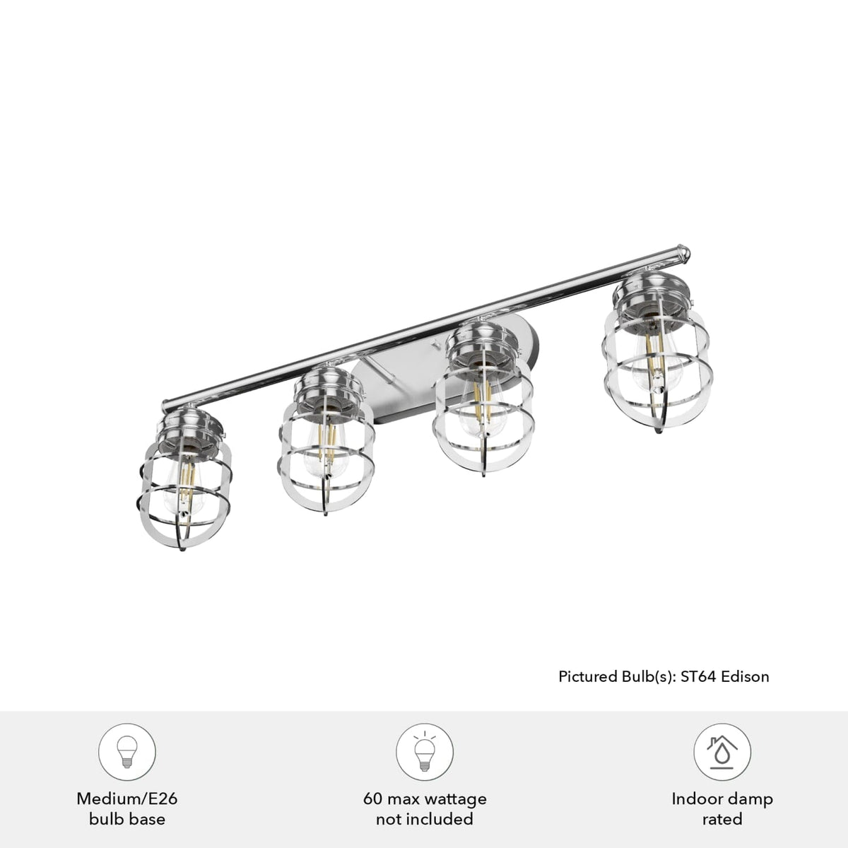 Starklake 4 Light Vanity