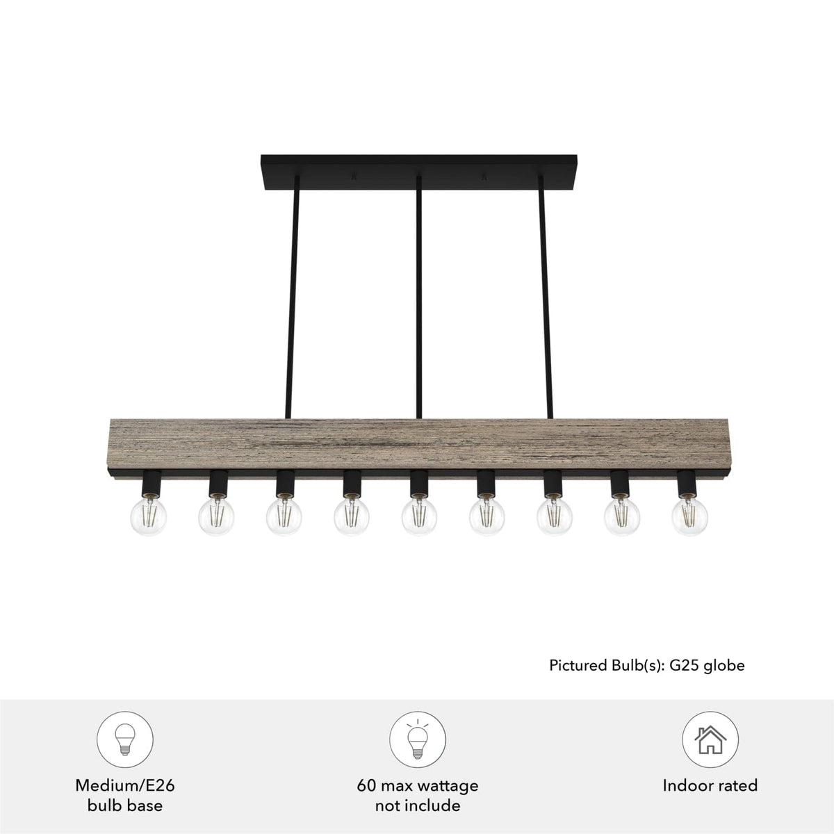 Donelson 9 Light Linear Chandelier