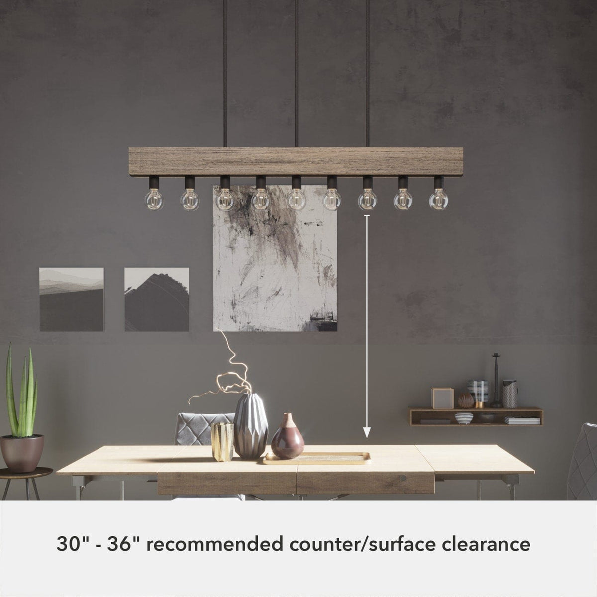 Donelson 9 Light Linear Chandelier