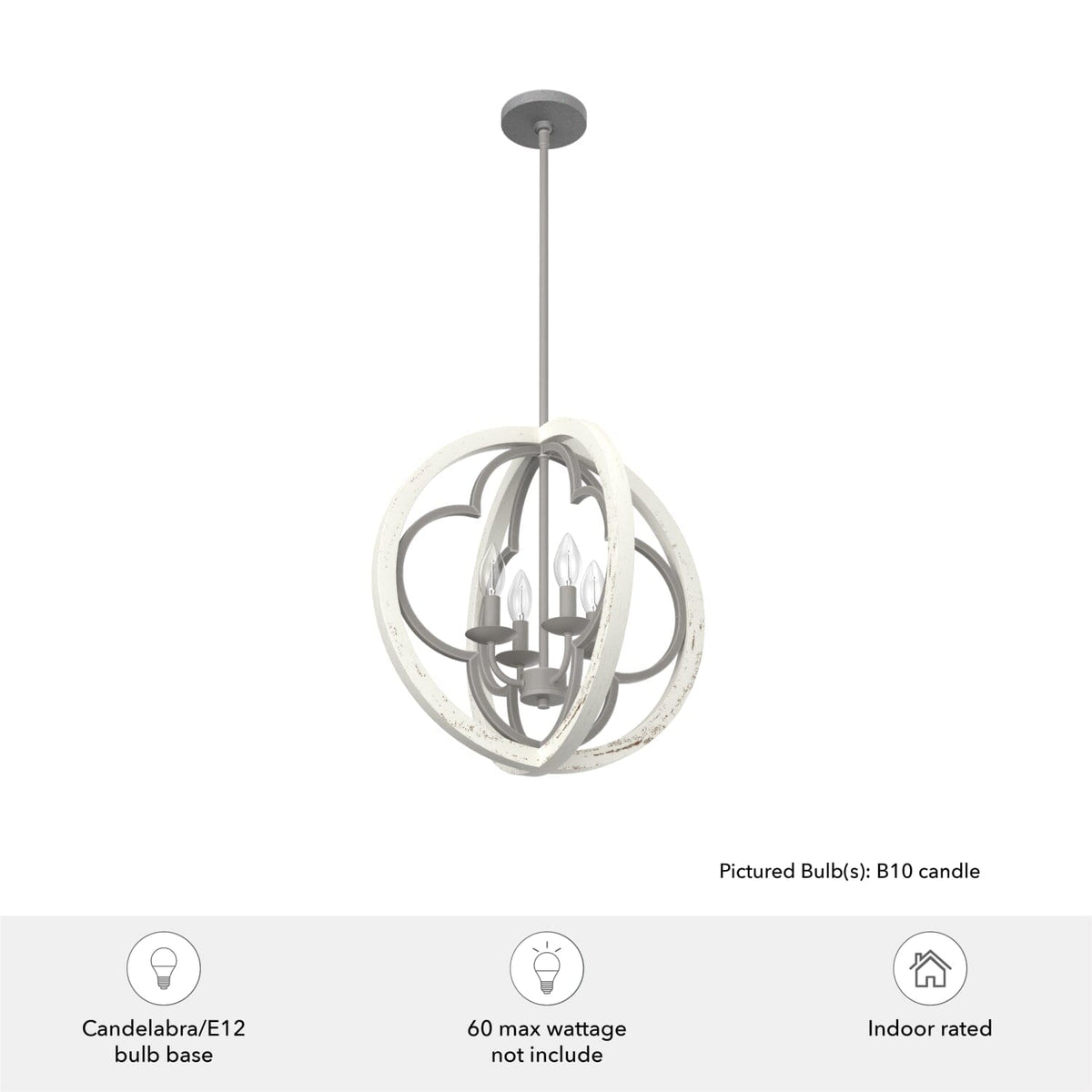 Gablecrest 4 Light Pendant 19 inch