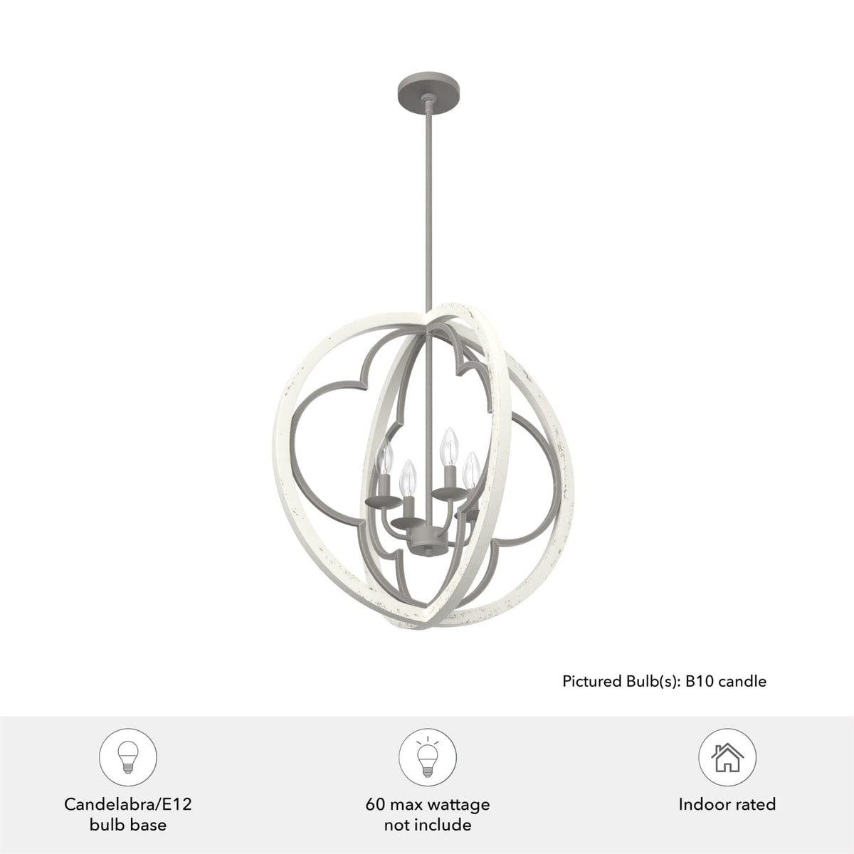 Gablecrest 4 Light Pendant 24 inch