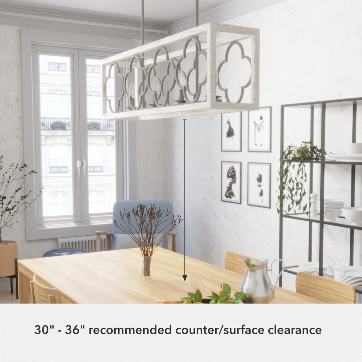 Gablecrest 4 Light Linear Chandelier