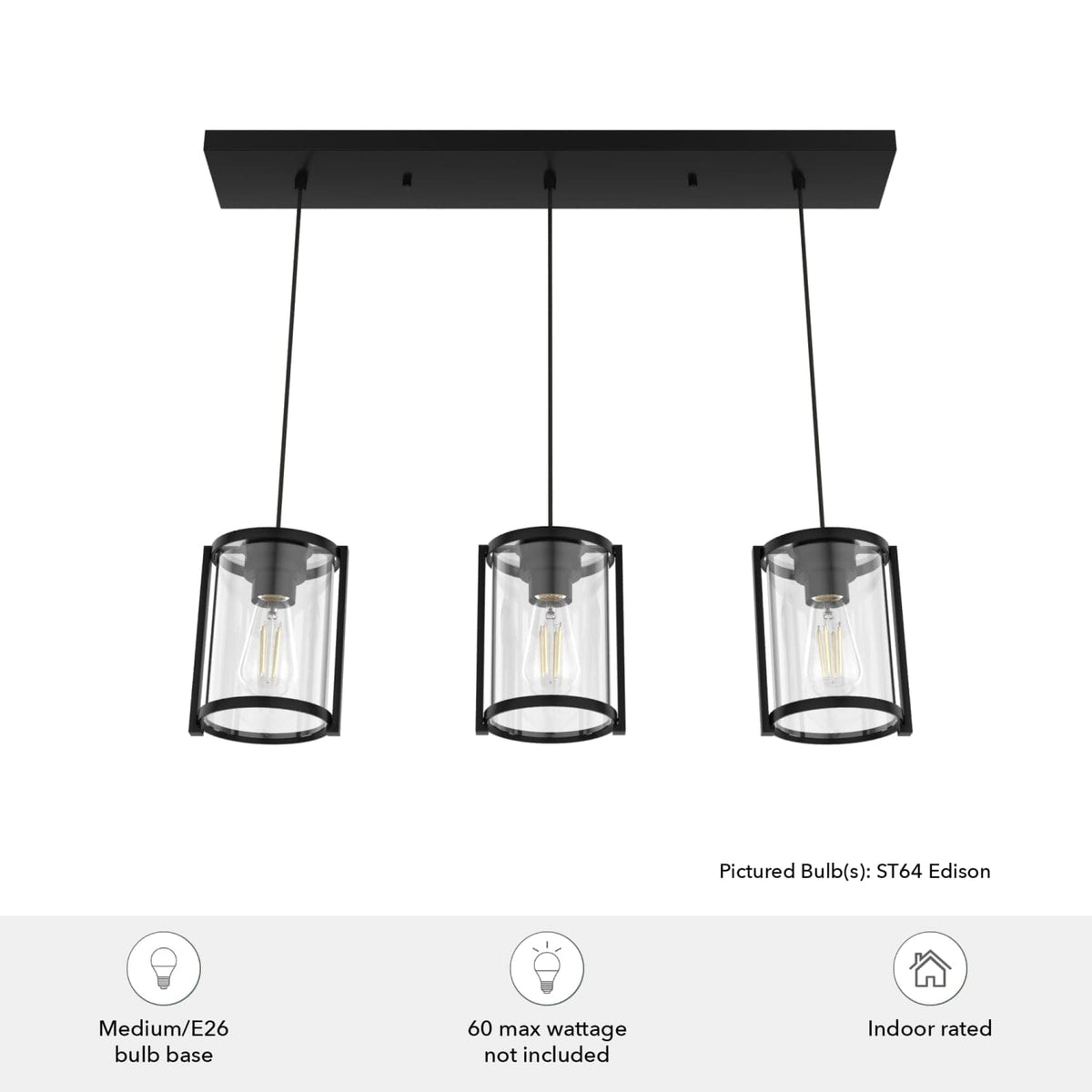 Astwood 3 Light Cluster Linear
