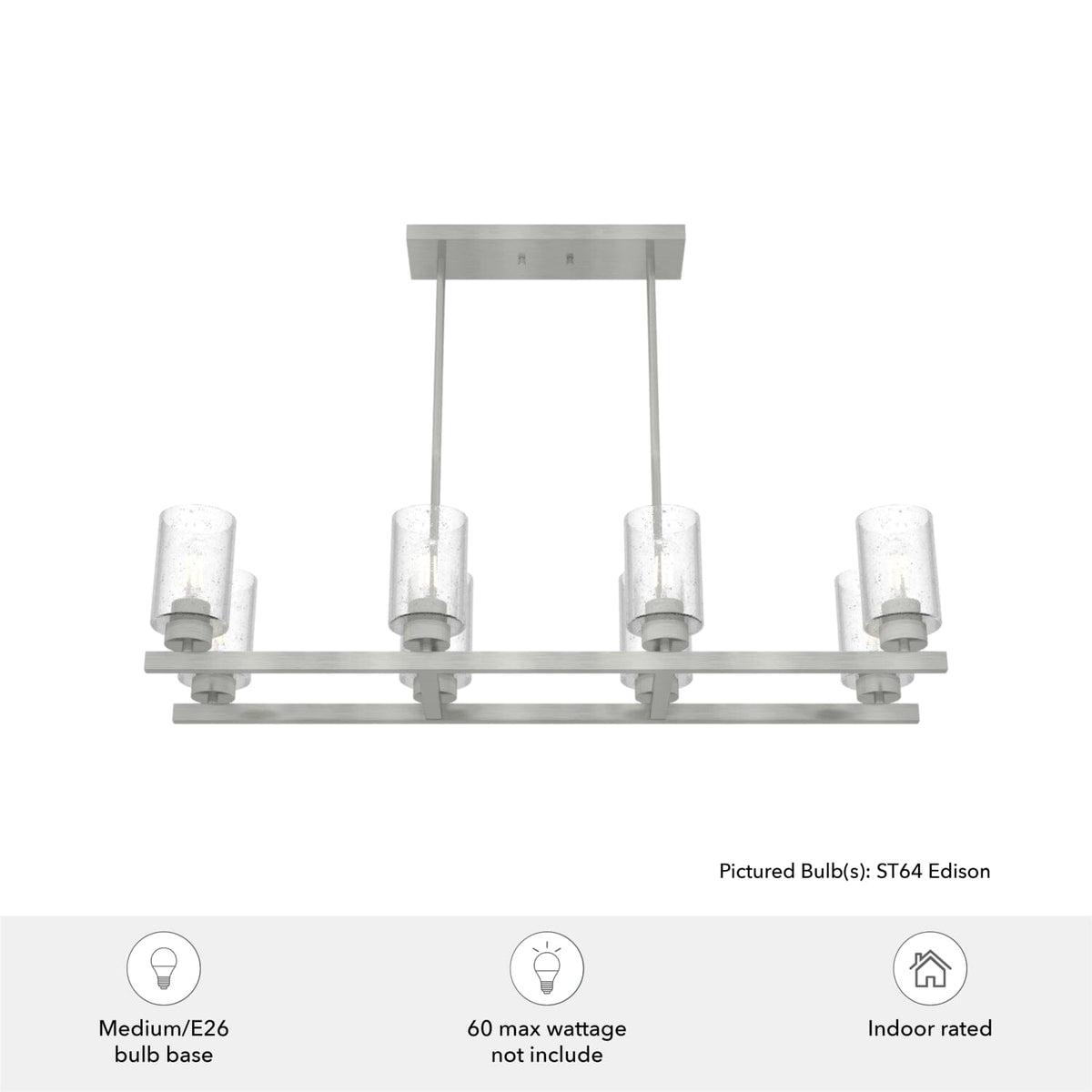 Hartland 8 Light Linear Chandelier