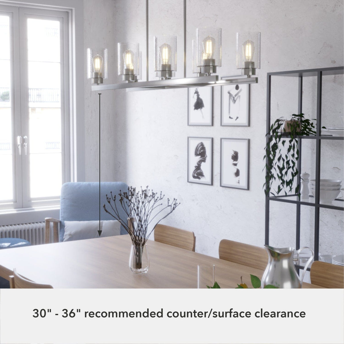 Hartland 8 Light Linear Chandelier