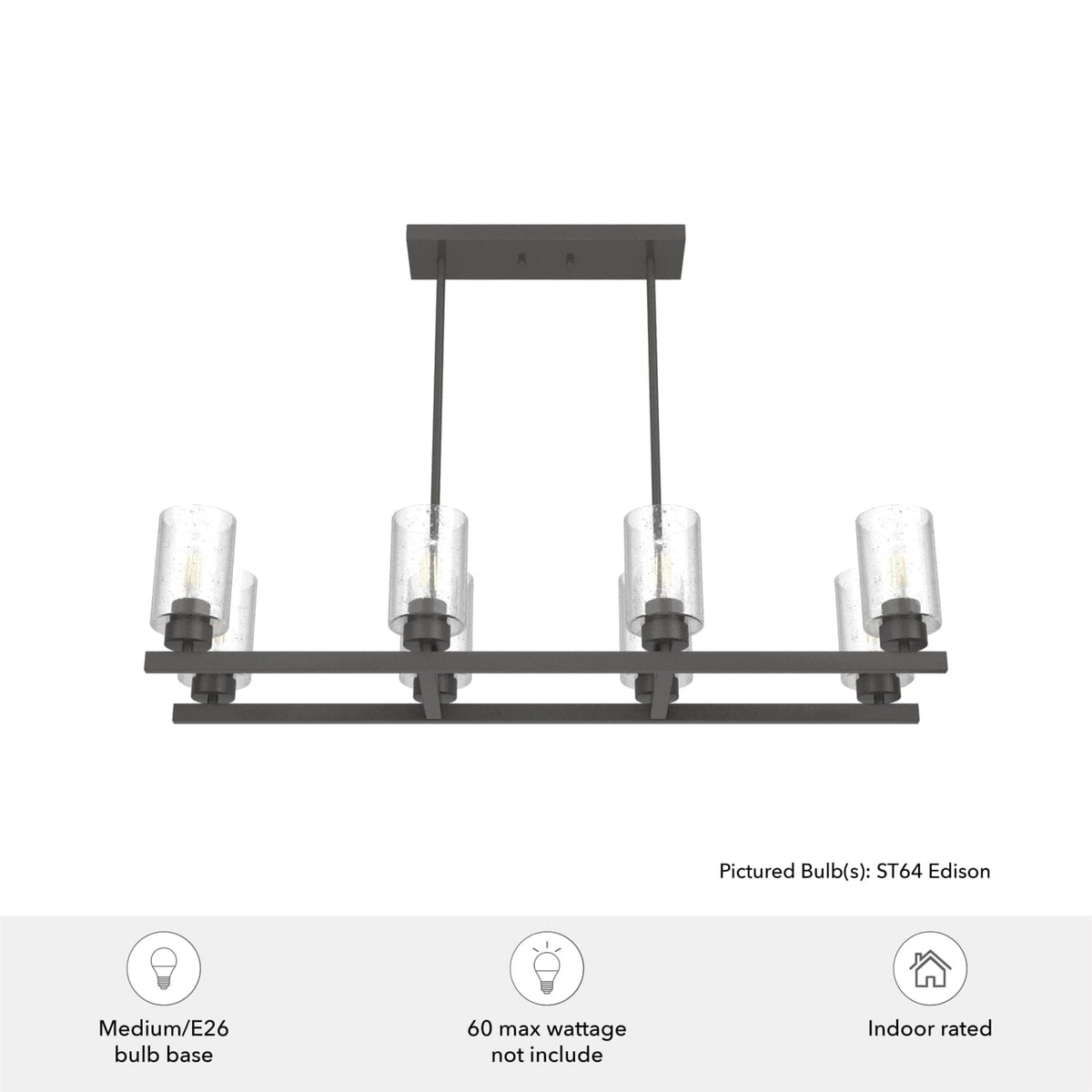 Hartland 8 Light Linear Chandelier