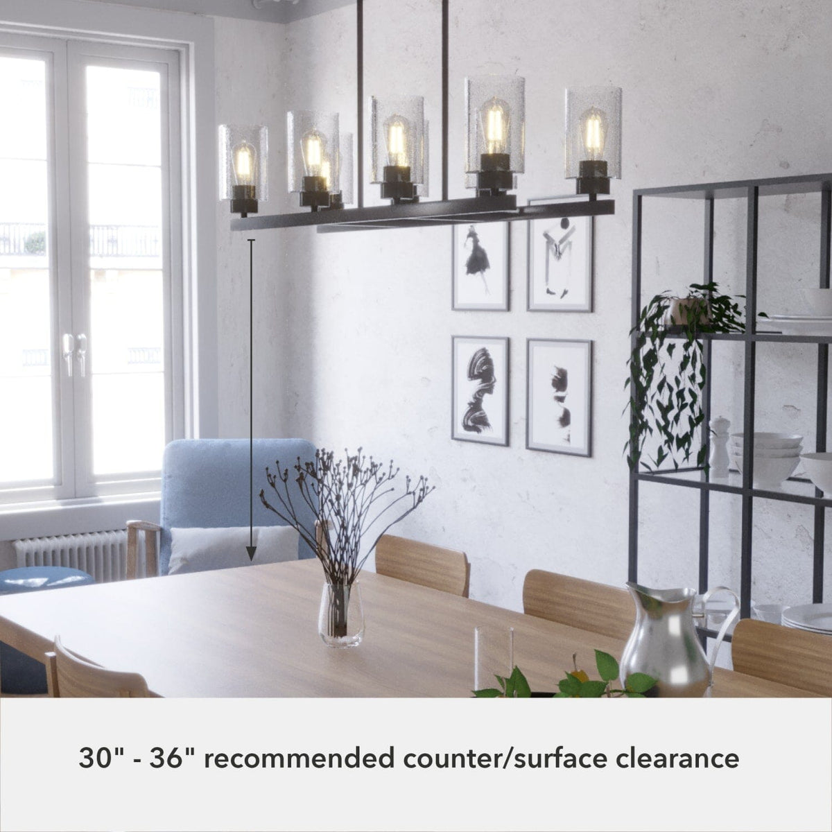 Hartland 8 Light Linear Chandelier