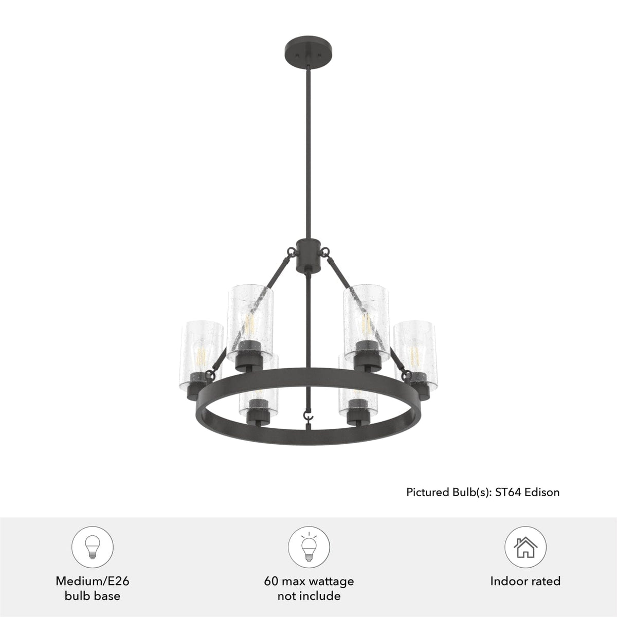 Hartland 6 Light Chandelier
