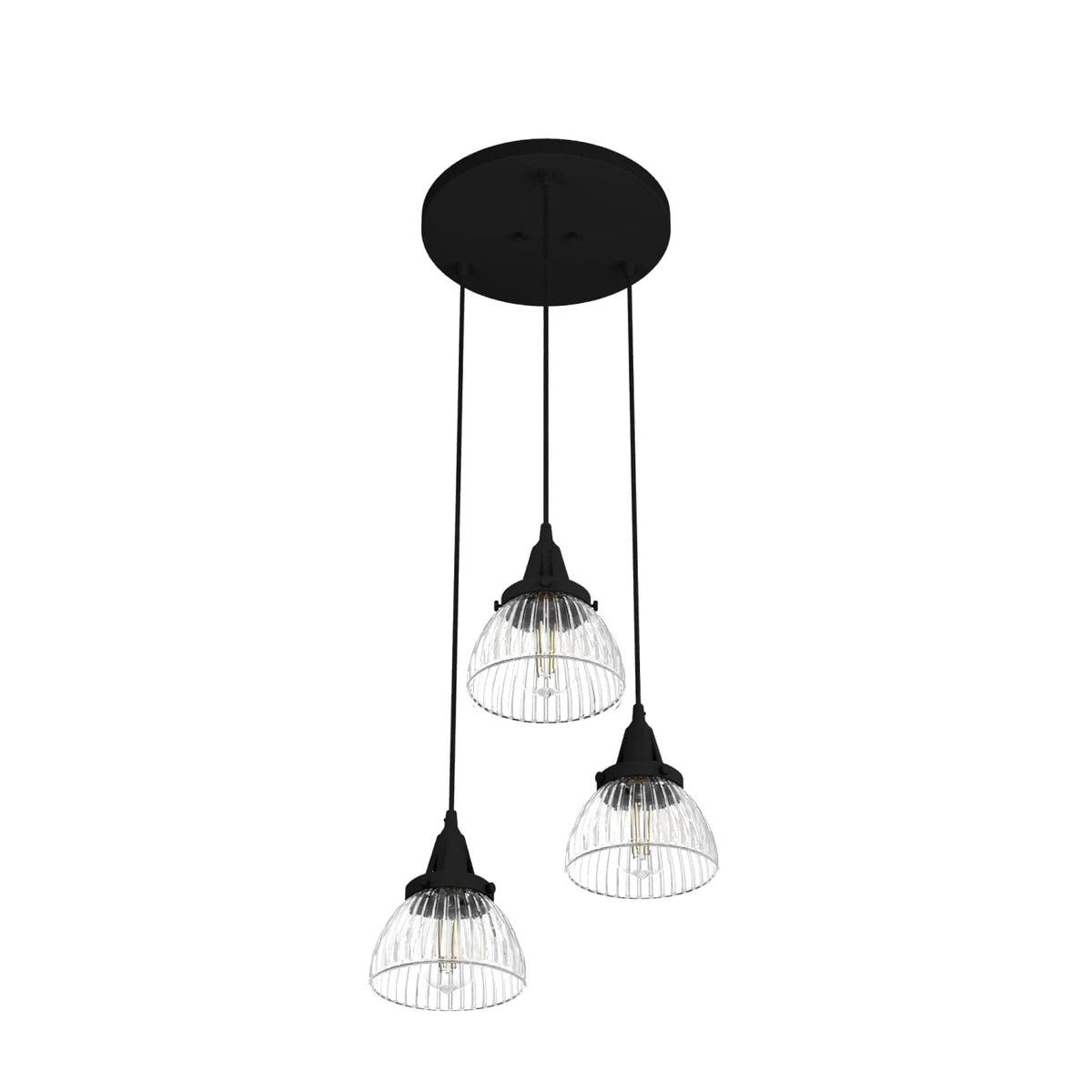 Cypress Grove 3 Light Round Cluster