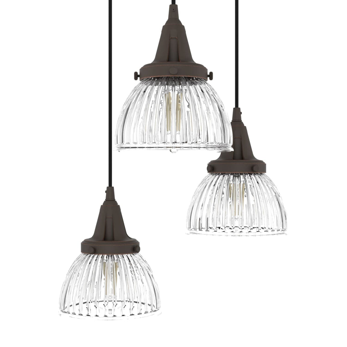 Cypress Grove 3 Light Round Cluster