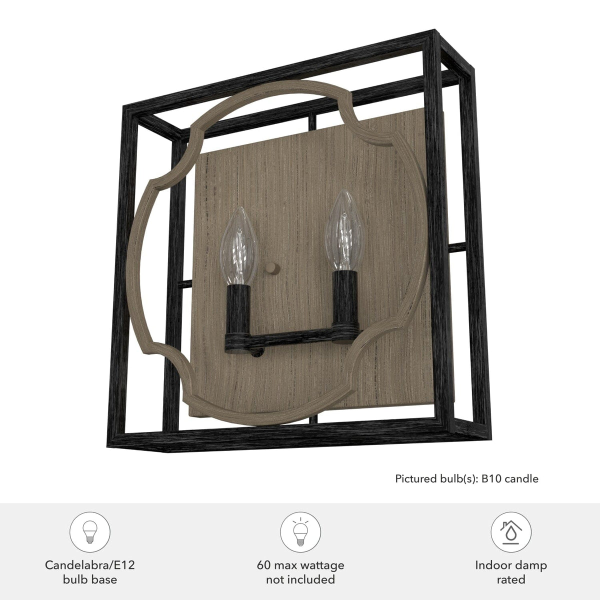 Stone Creek 2 Light Wall Sconce