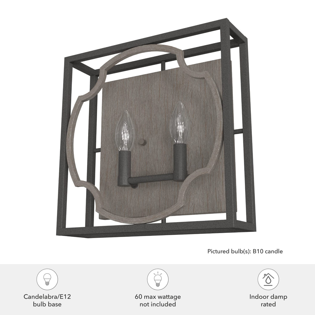 Stone Creek 2 Light Wall Sconce