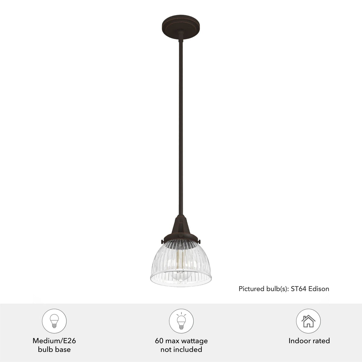 Cypress Grove 1 Light Mini Pendant