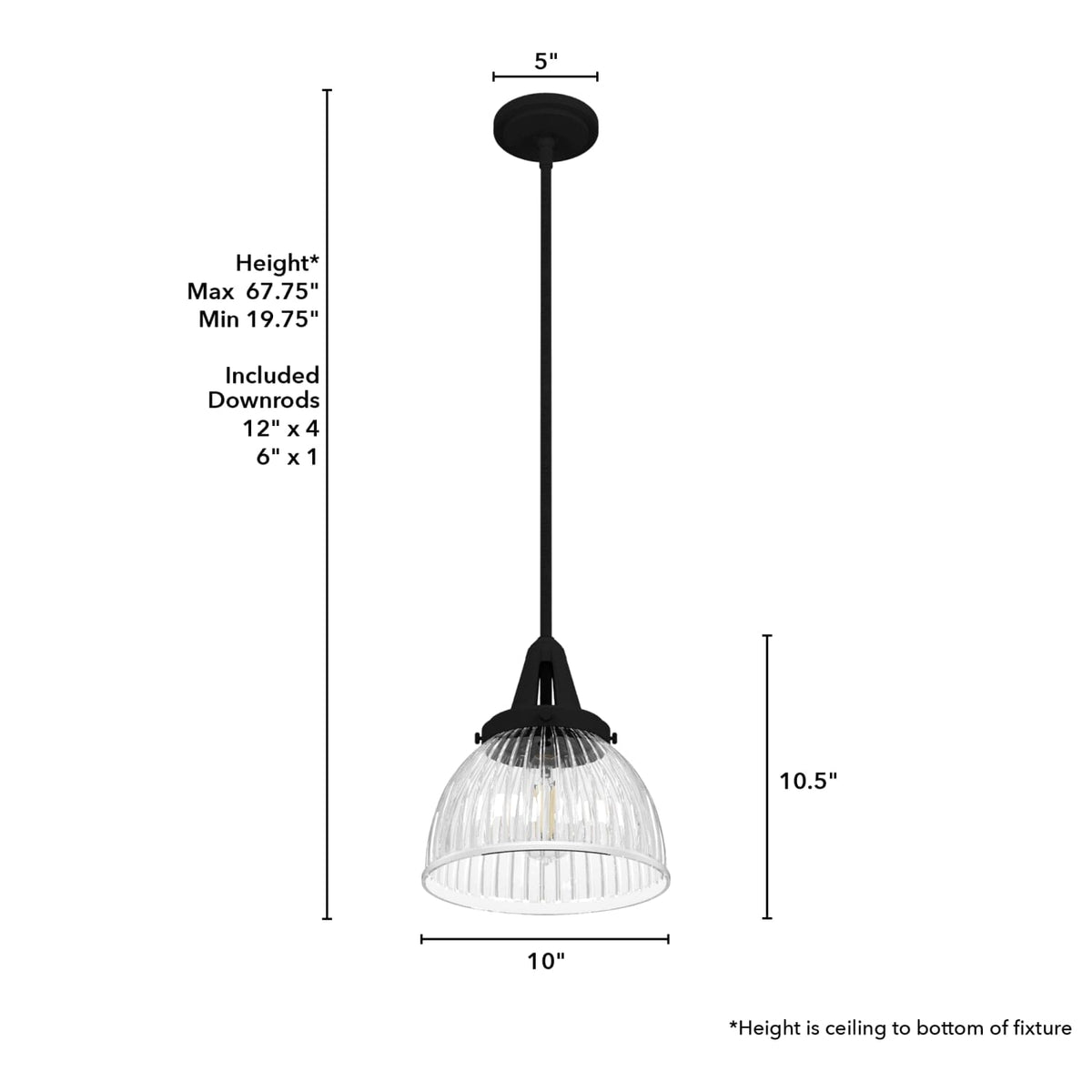 Cypress Grove 1 Light Pendant 10 inch