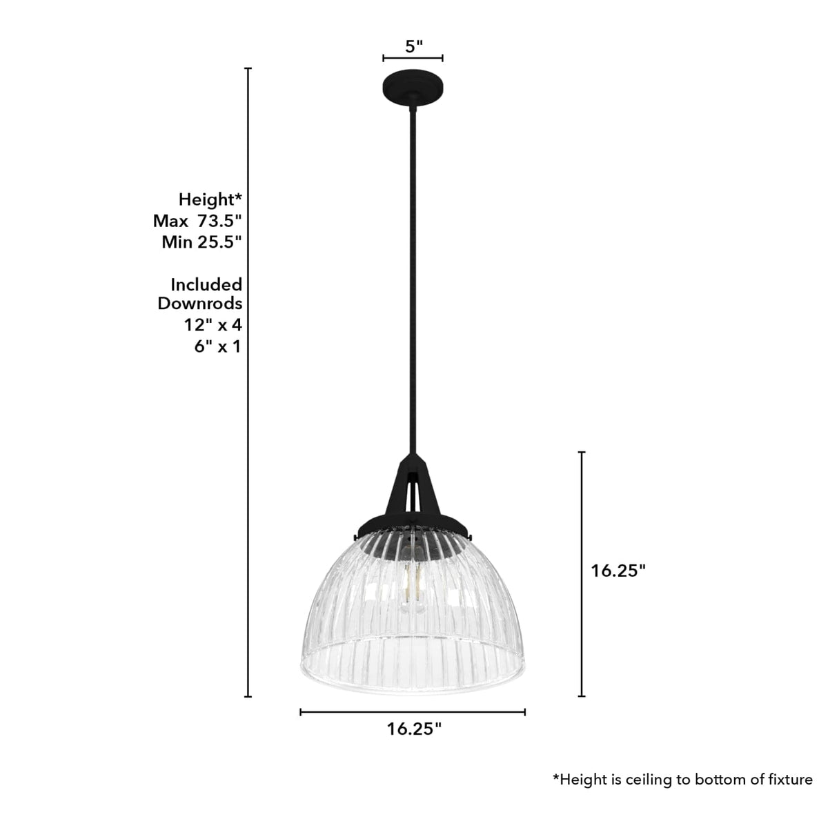 Cypress Grove 1 Light Pendant 16 inch