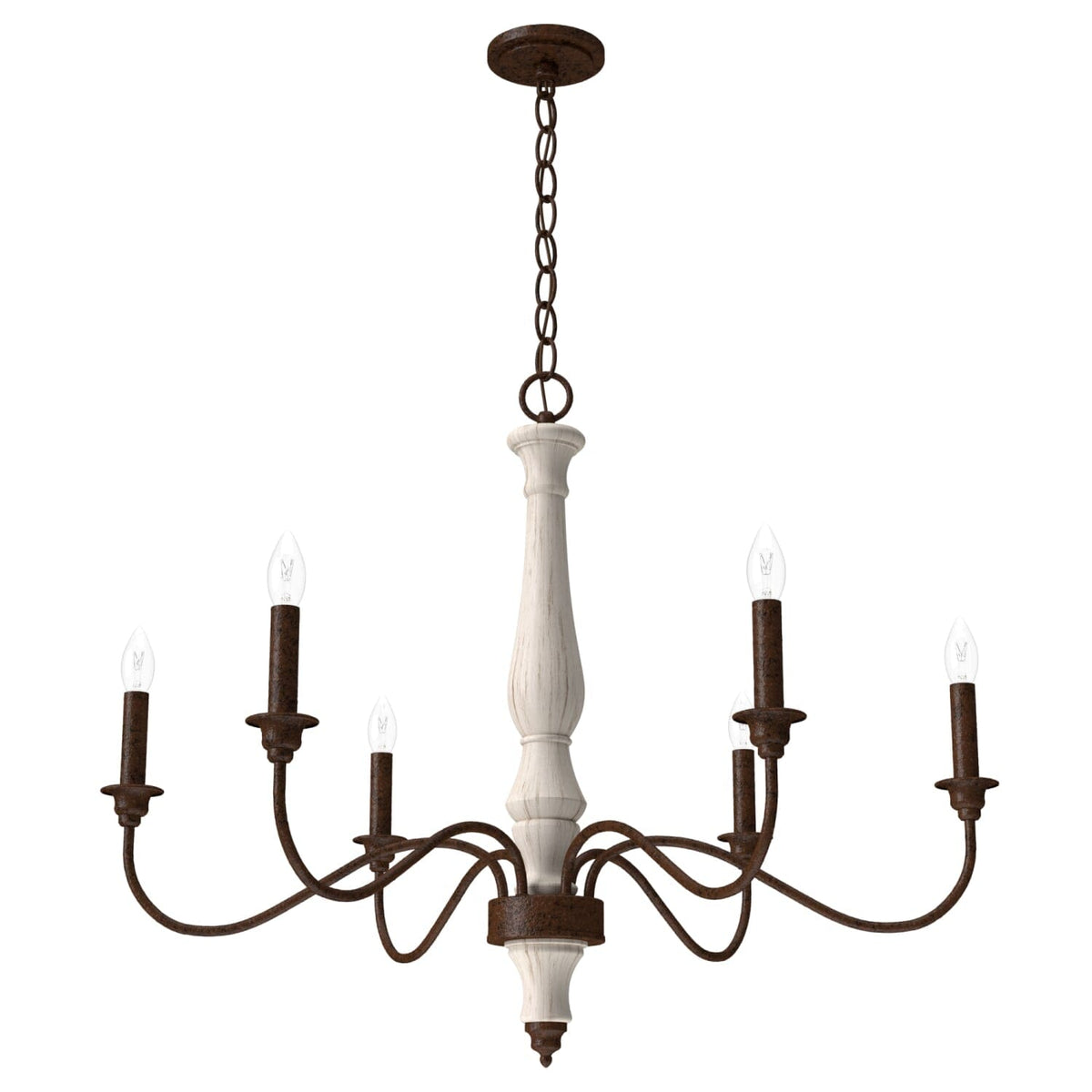 Teren 6 Light Chandelier