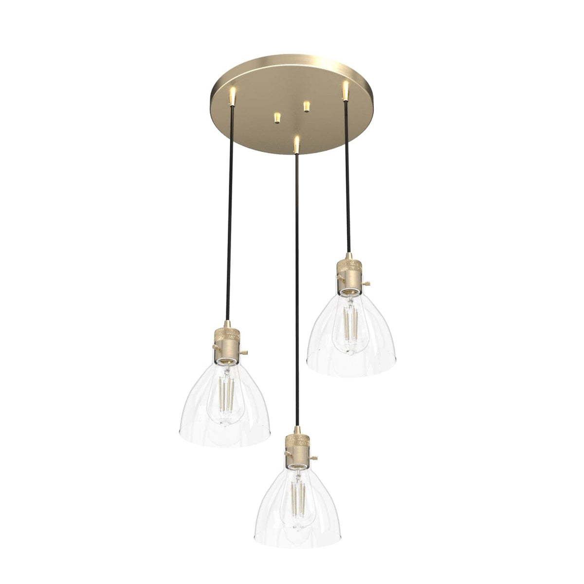 Van Nuys 3 Light Round Cluster