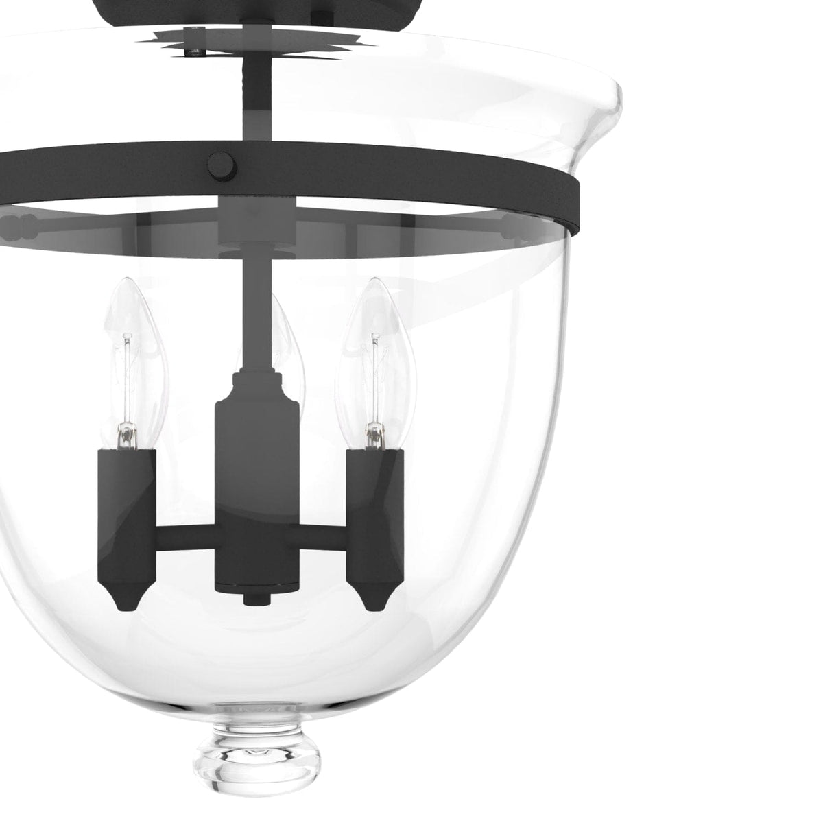 Belltown 3 Light Semi-Flush Mount