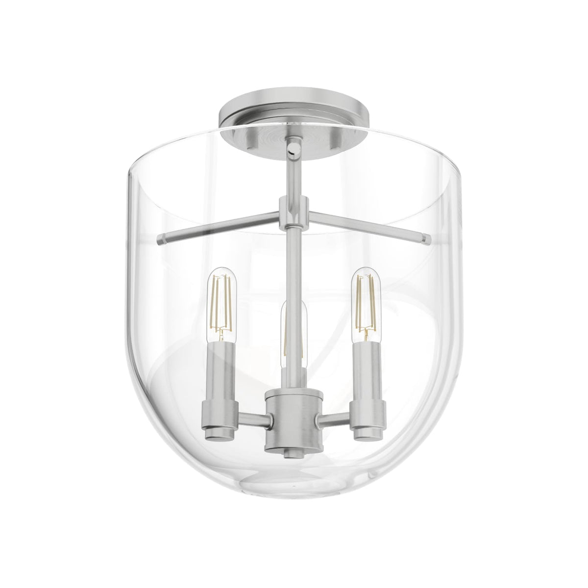 Sacha 3 Light Semi-Flush Mount