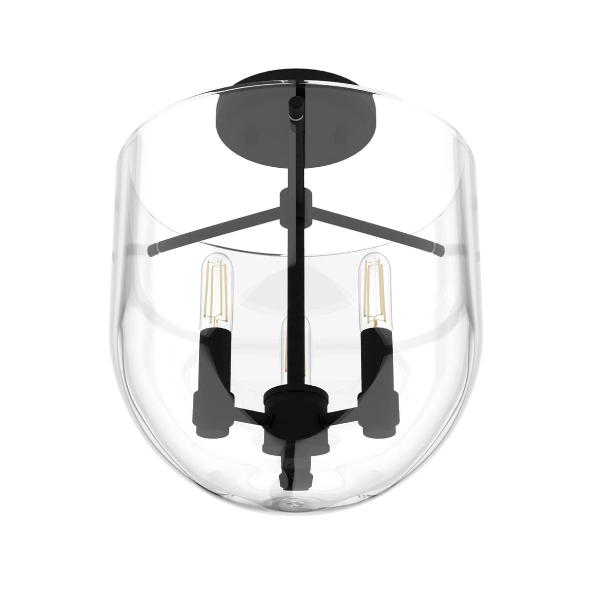 Sacha 3 Light Semi-Flush Mount