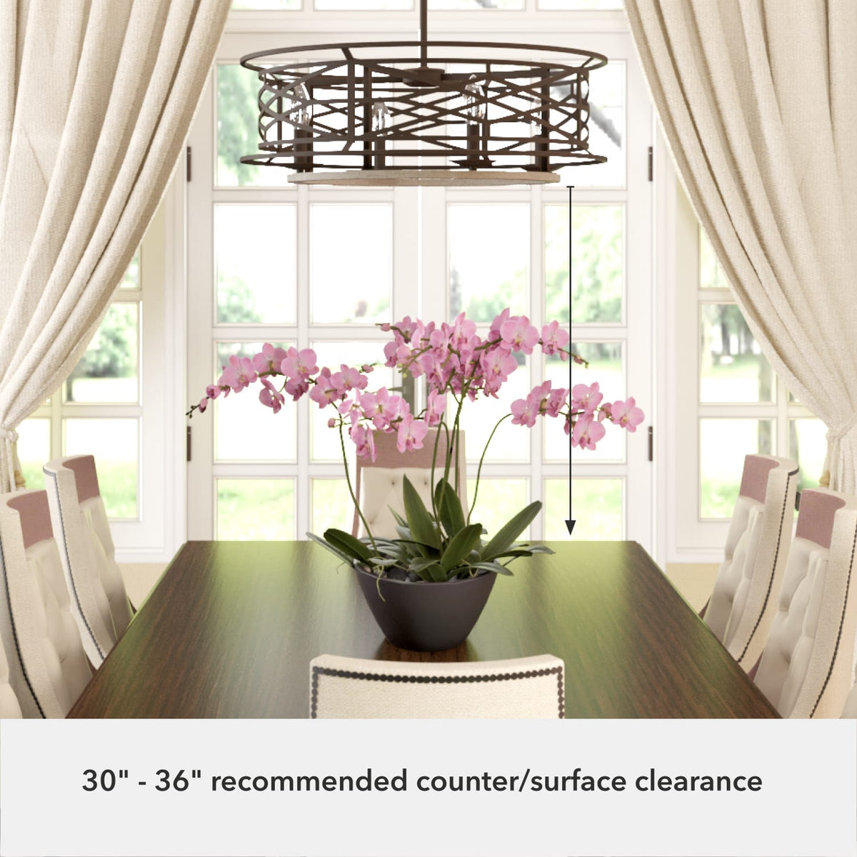 Langwood 4 Light Chandelier