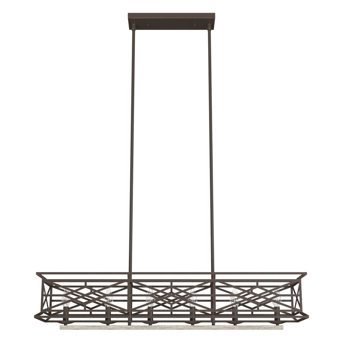 Langwood 6 Light Linear Chandelier