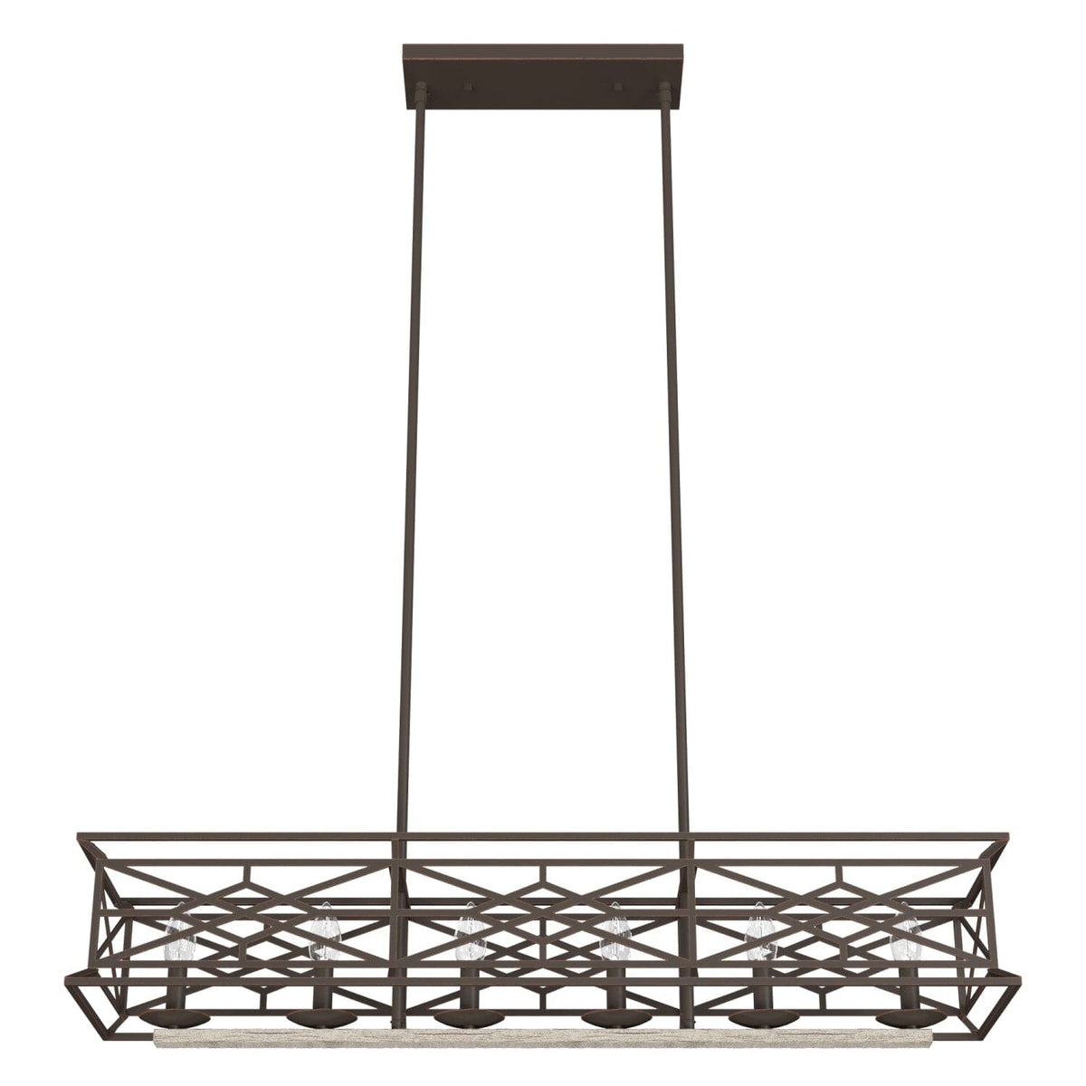 Langwood 6 Light Linear Chandelier