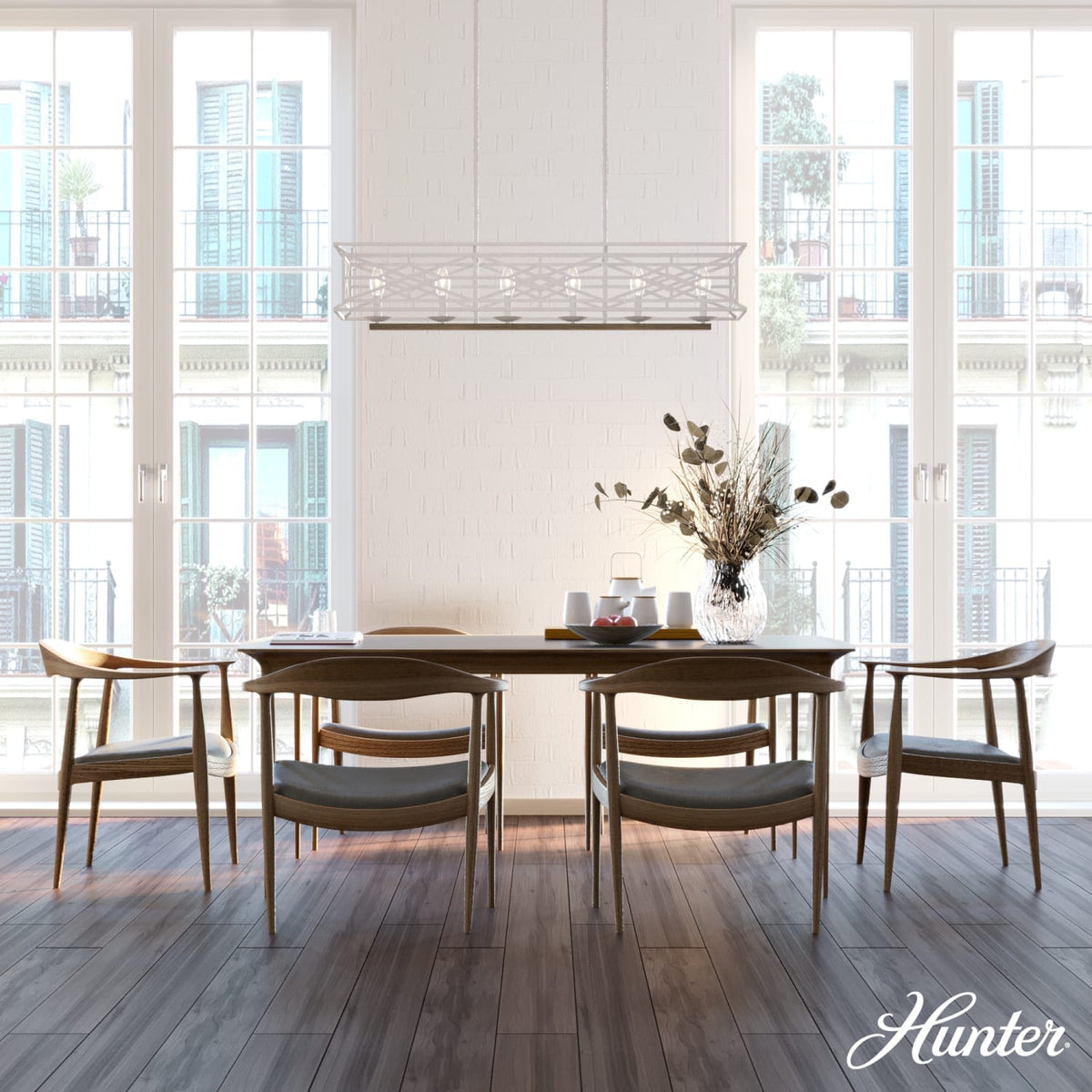 Langwood 6 Light Linear Chandelier