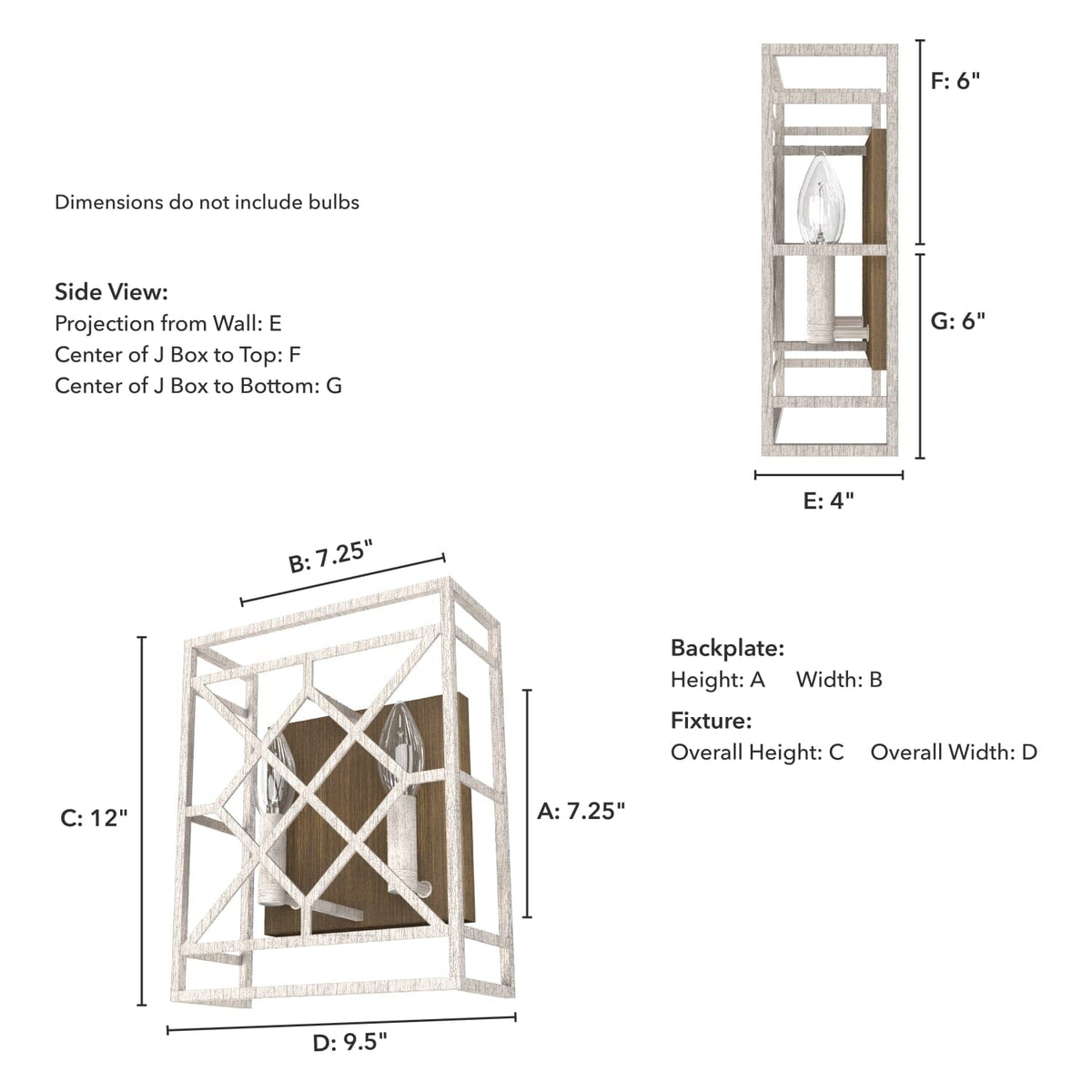 Langwood 2 Light Wall Sconce