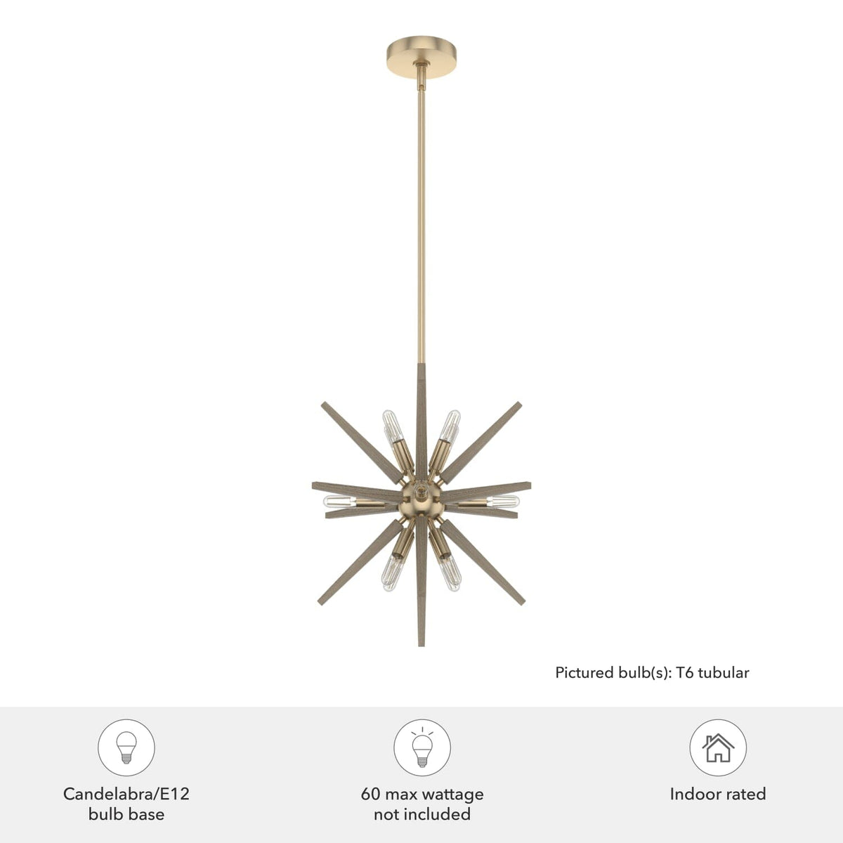 Jupiter Star 12 Light Pendant 18 inch
