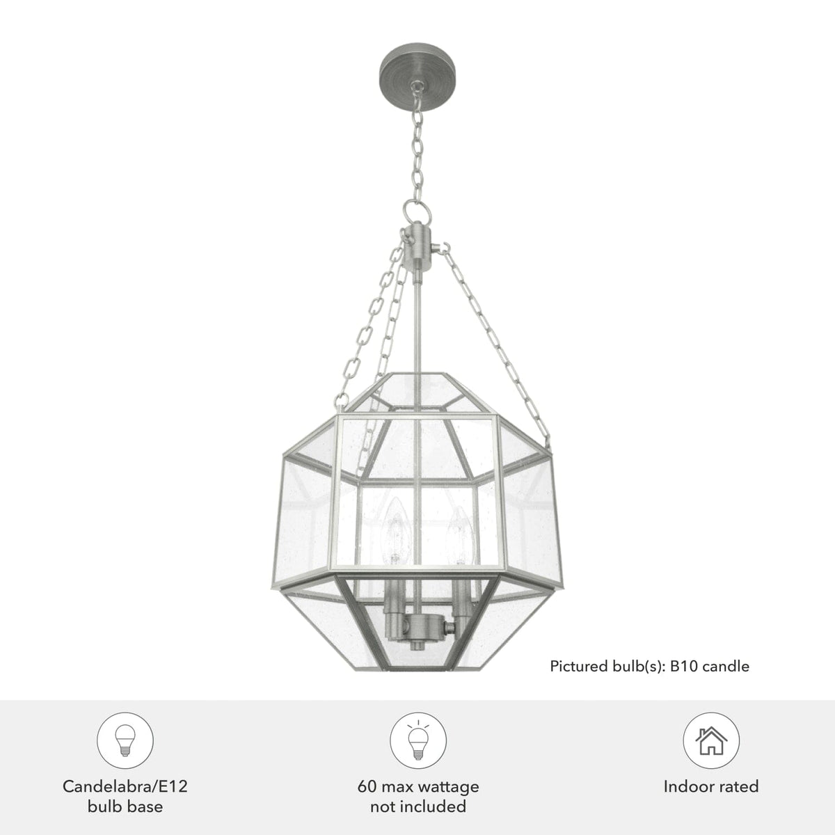 Indria 3 Light Pendant 15 inch