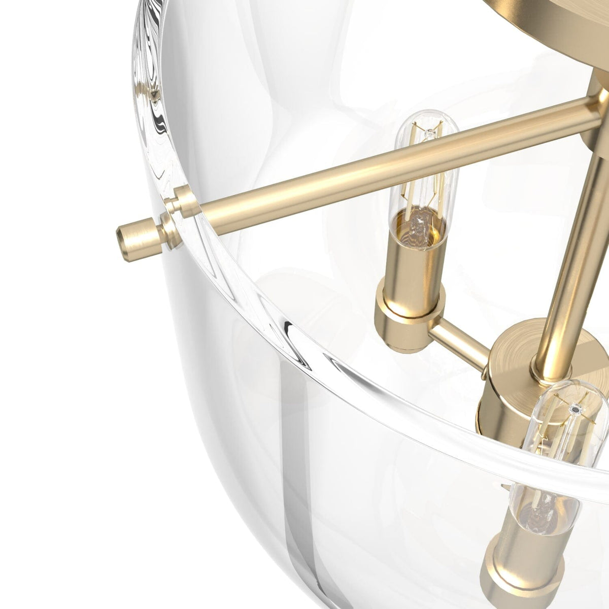 Sacha 3 Light Semi-Flush Mount