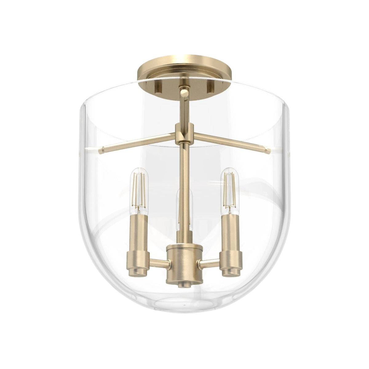 Sacha 3 Light Semi-Flush Mount