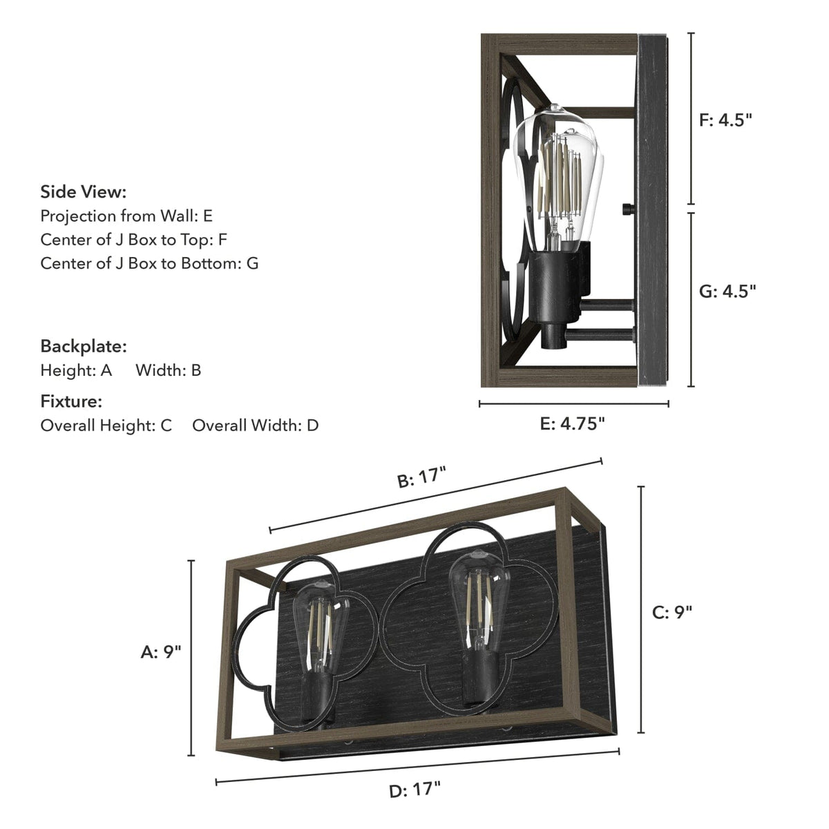 Gablecrest 2 Light Vanity
