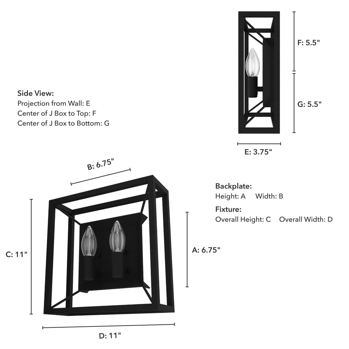 Doherty 2 Light Wall Sconce