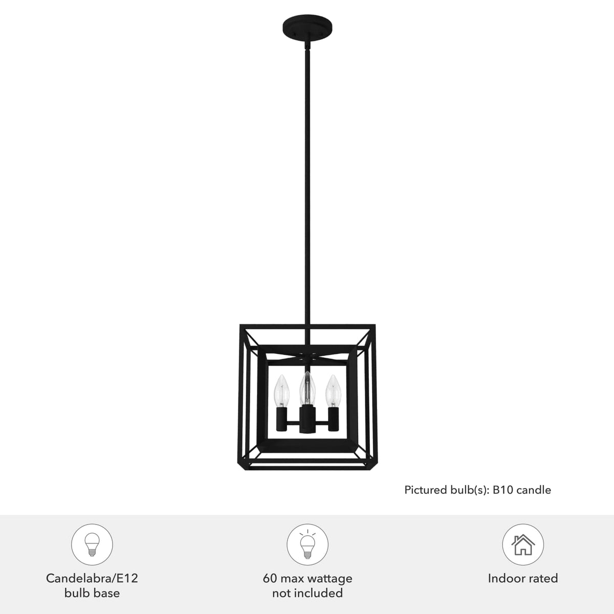 Doherty Convertible 4 Light Pendant 12 inch