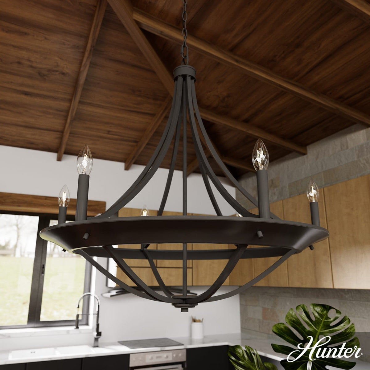 Perch Point 6 Light Chandelier