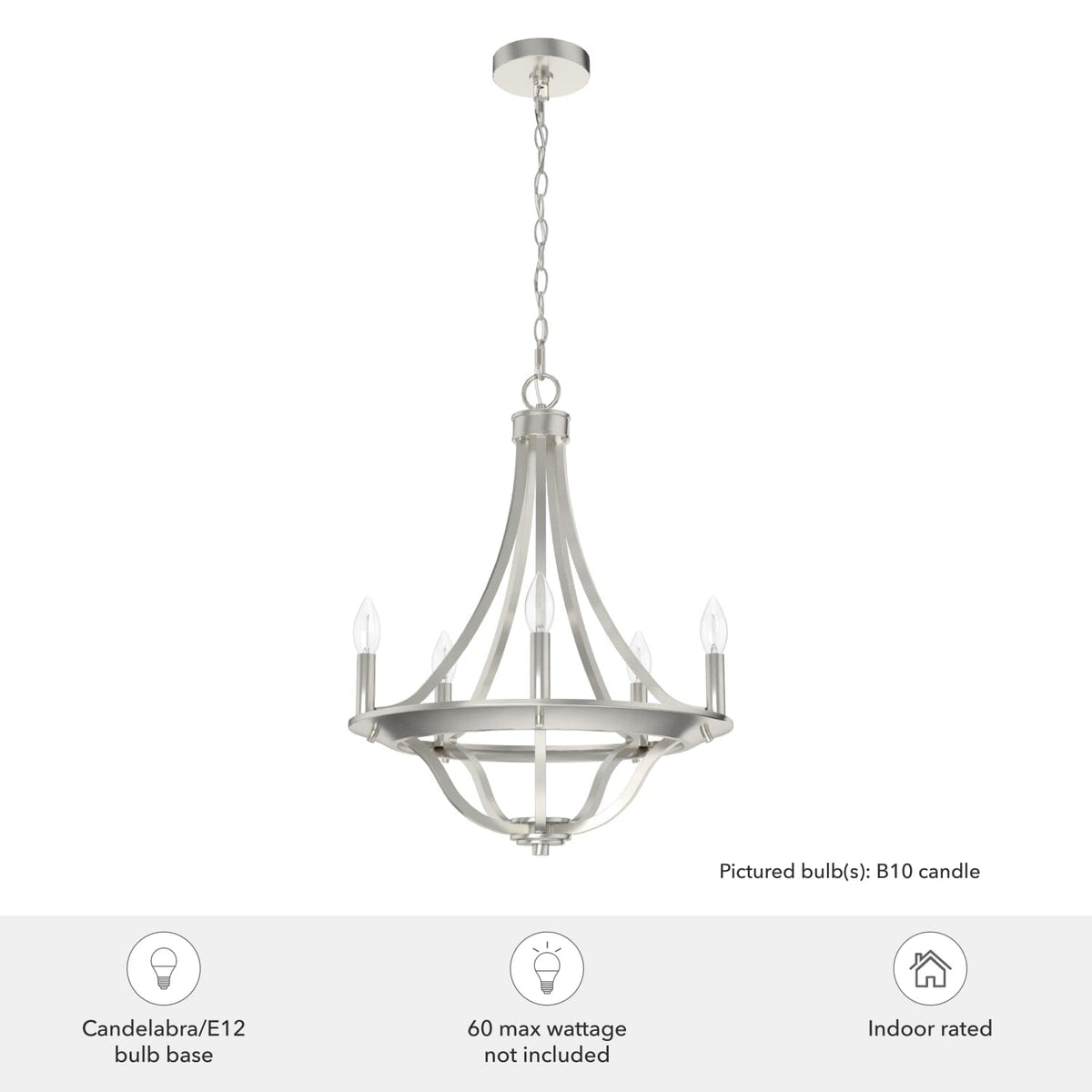 Perch Point 5 Light Chandelier
