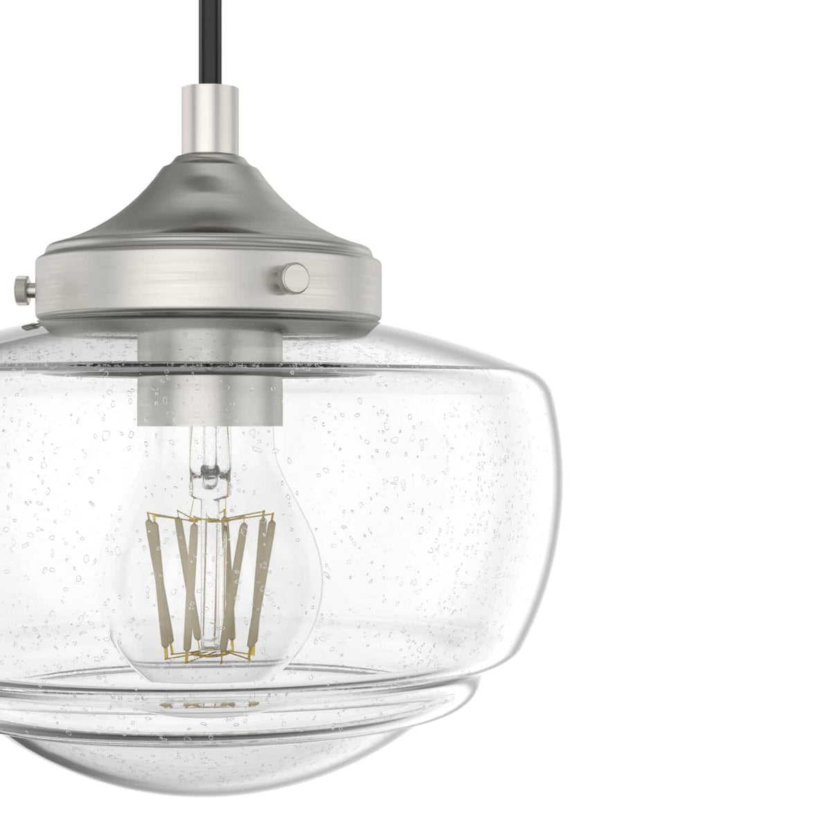 Saddle Creek Clear Seeded Glass 3 Light Linear Pendant Cluster