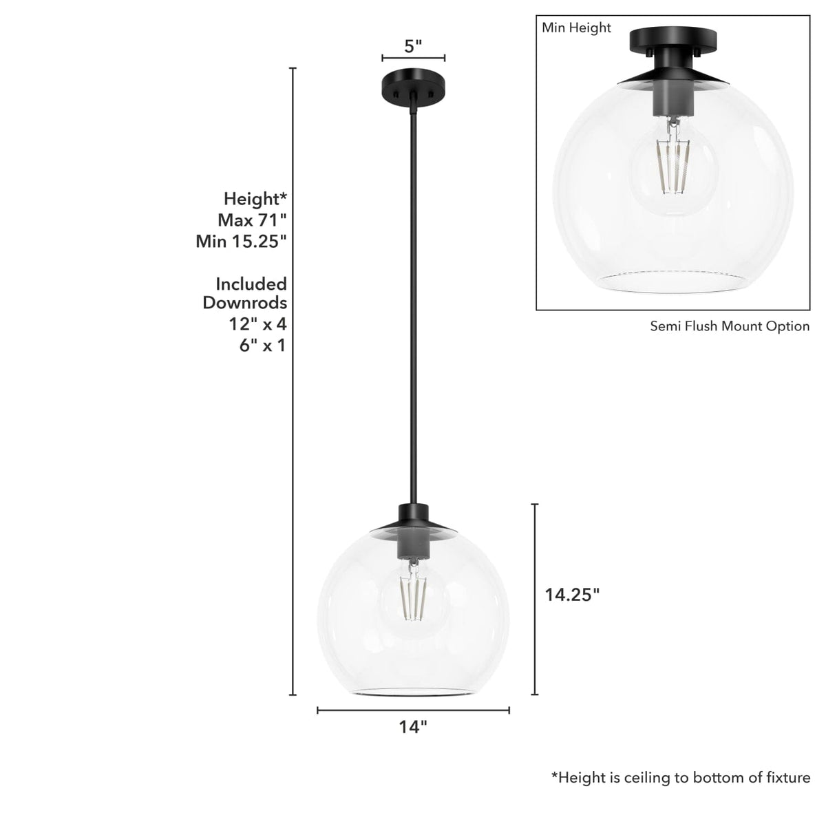 Xidane Large Pendant